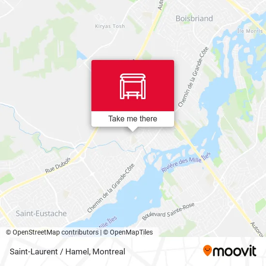 Saint-Laurent / Hamel map