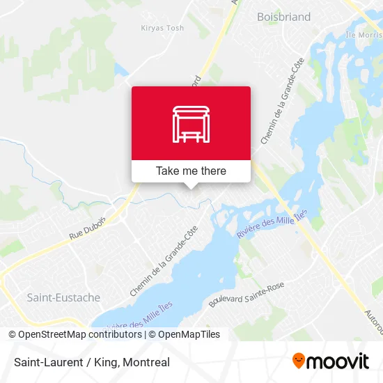 Saint-Laurent / King map