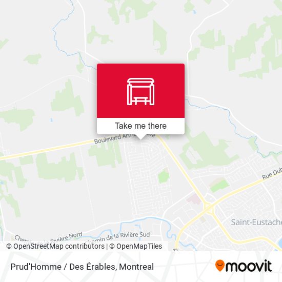 Prud'Homme / Des Érables map