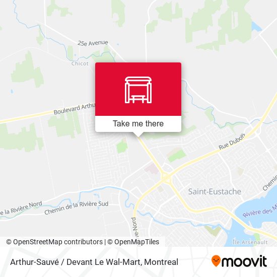 Arthur-Sauvé / Devant Le Wal-Mart map