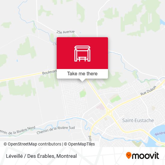 Léveillé / Des Érables map