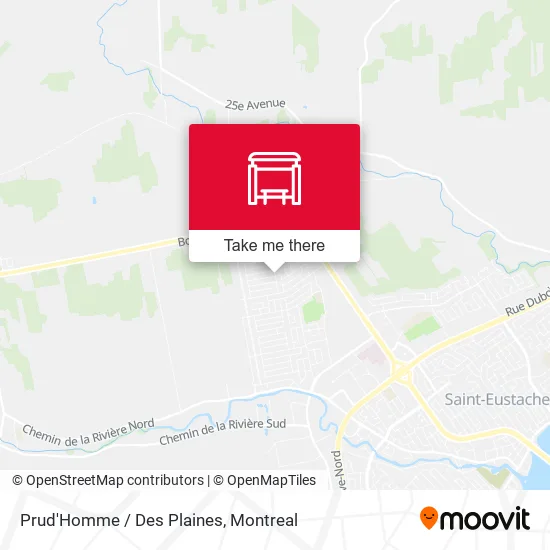 Prud'Homme / Des Plaines map