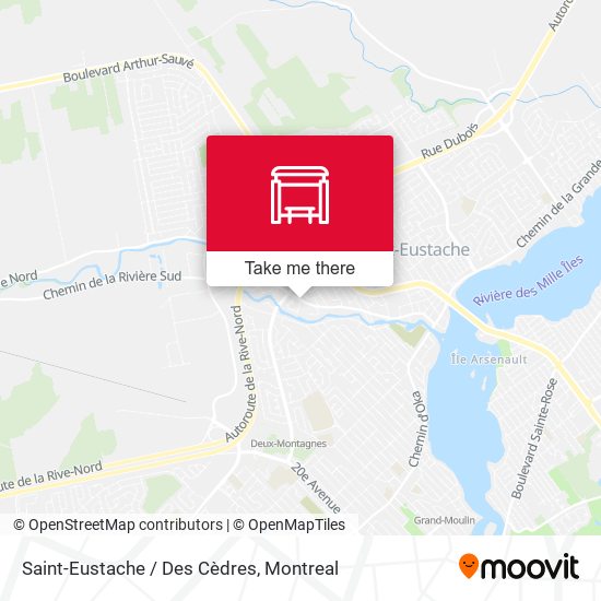 Saint-Eustache / Des Cèdres map
