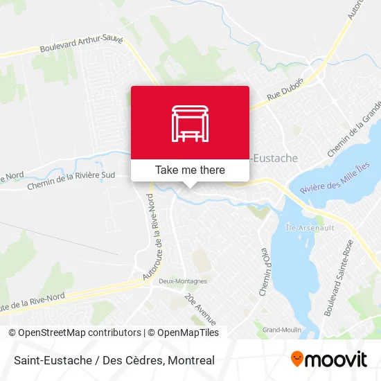 Saint-Eustache / Des Cèdres map
