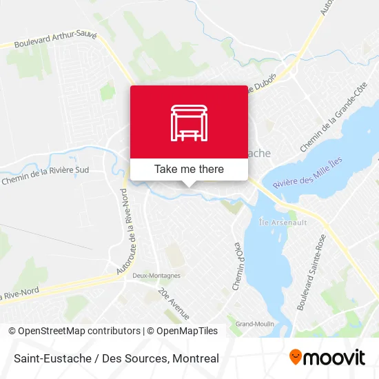 Saint-Eustache / Des Sources map
