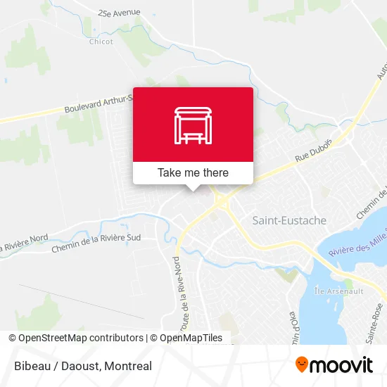 Bibeau / Daoust map