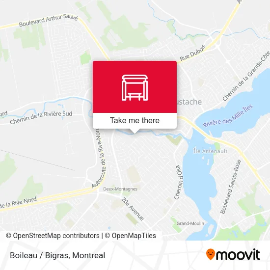 Boileau / Bigras map