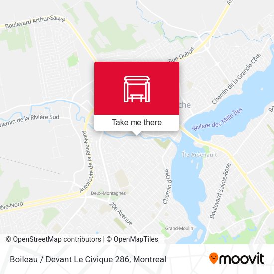 Boileau / Devant Le Civique 286 map