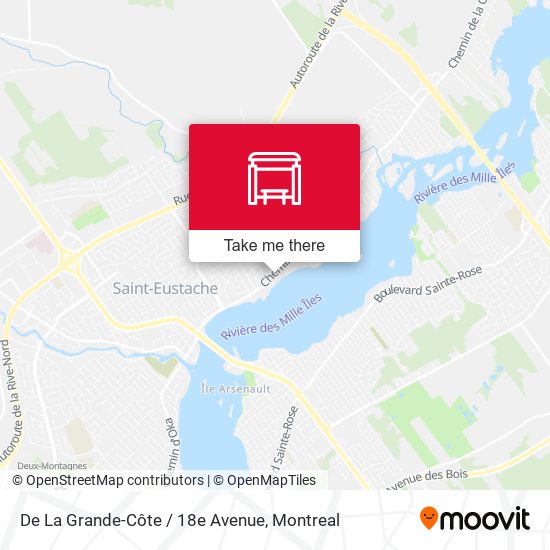 De La Grande-Côte / 18e Avenue map