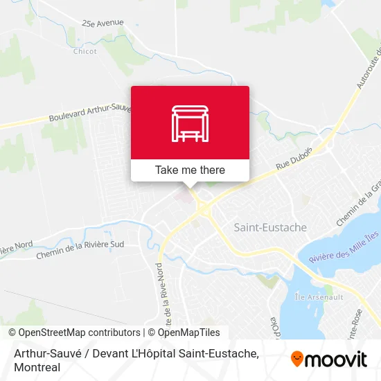 Arthur-Sauvé / Devant L'Hôpital Saint-Eustache map