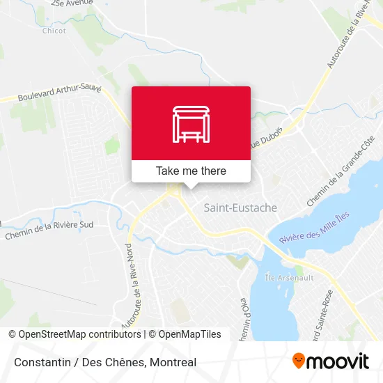 Constantin / Des Chênes map
