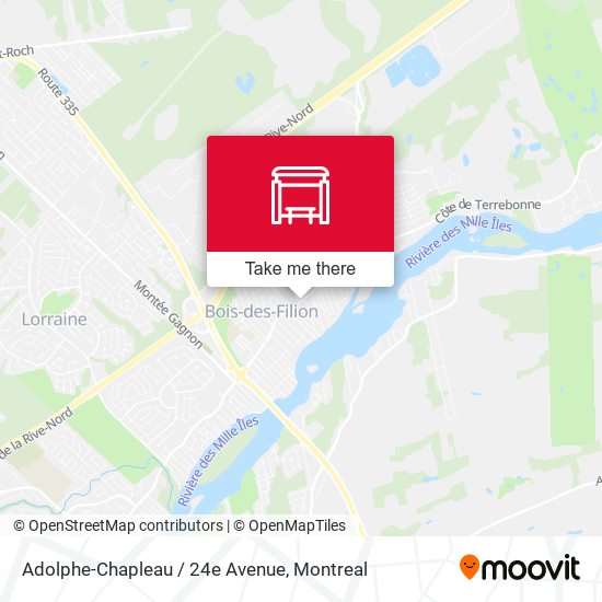 Adolphe-Chapleau / 24e Avenue map
