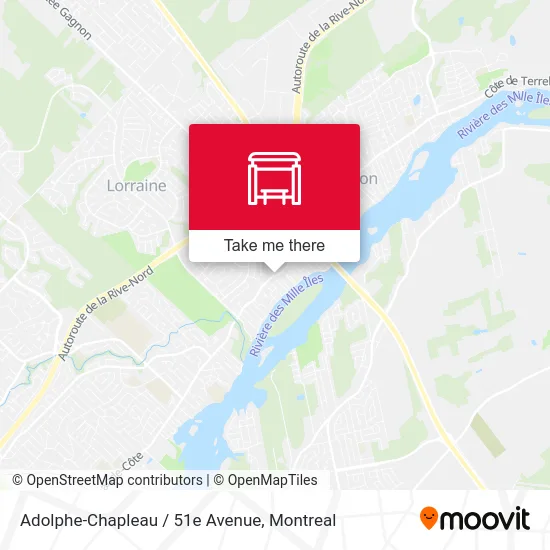 Adolphe-Chapleau / 51e Avenue map