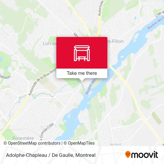 Adolphe-Chapleau / De Gaulle map