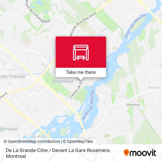 De La Grande-Côte / Devant La Gare Rosemère map