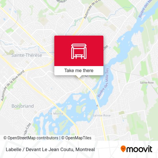 Labelle / Devant Le Jean Coutu map