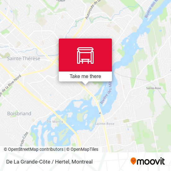 De La Grande-Côte / Hertel map