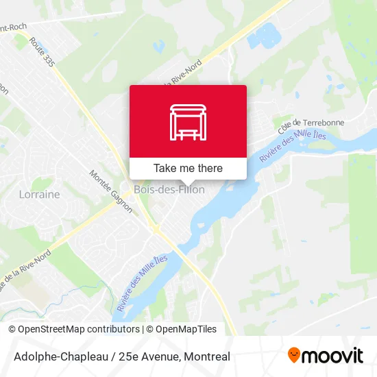 Adolphe-Chapleau / 25e Avenue map