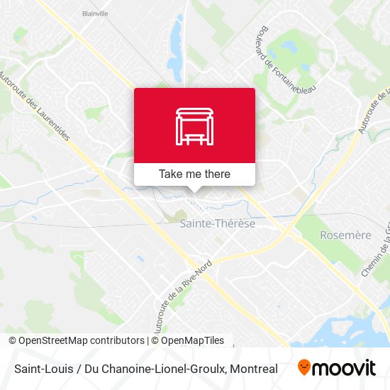 Saint-Louis / Du Chanoine-Lionel-Groulx map