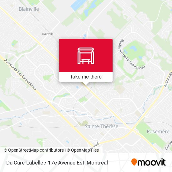 Du Curé-Labelle / 17e Avenue Est map