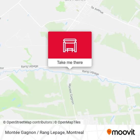 Montée Gagnon / Rang Lepage map