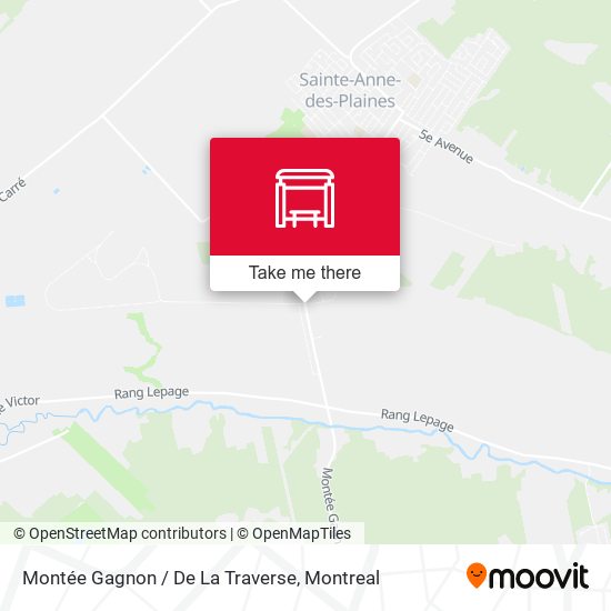 Montée Gagnon / De La Traverse map