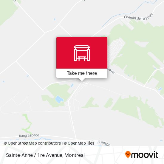 Sainte-Anne / 1re Avenue map