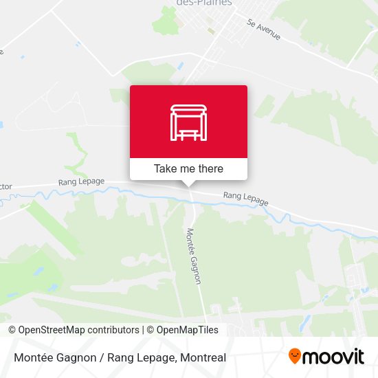 Montée Gagnon / Rang Lepage map