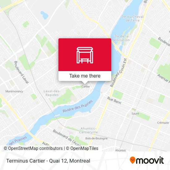 Terminus Cartier - Quai 12 map