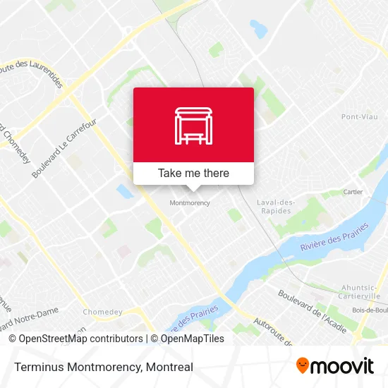 Terminus Montmorency map