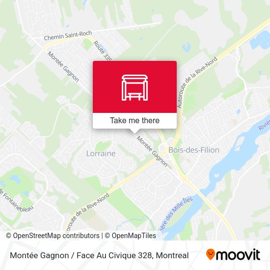 Montée Gagnon / Face Au Civique 328 map