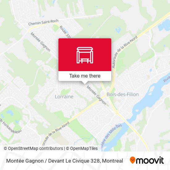 Montée Gagnon / Devant Le Civique 328 map