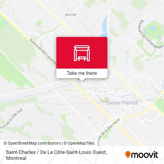 Saint-Charles / De La Côte-Saint-Louis Ouest map