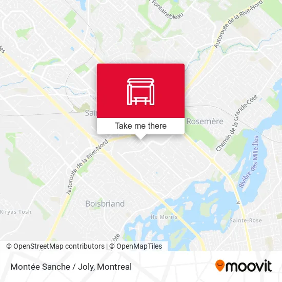 Montée Sanche / Joly map