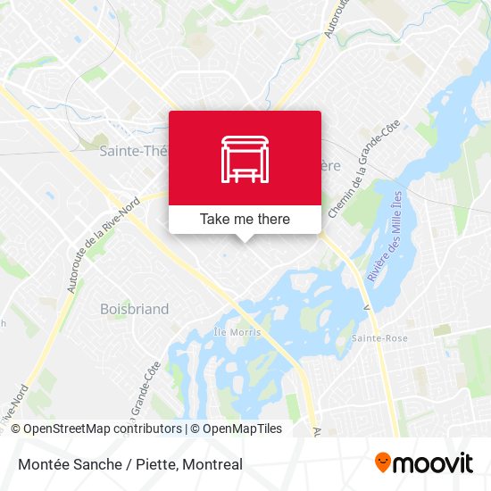 Montée Sanche / Piette map