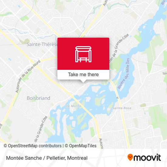 Montée Sanche / Pelletier map