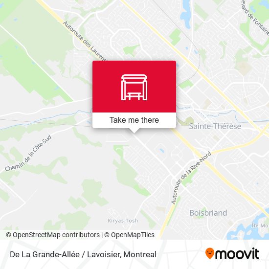 De La Grande-Allée / Lavoisier map