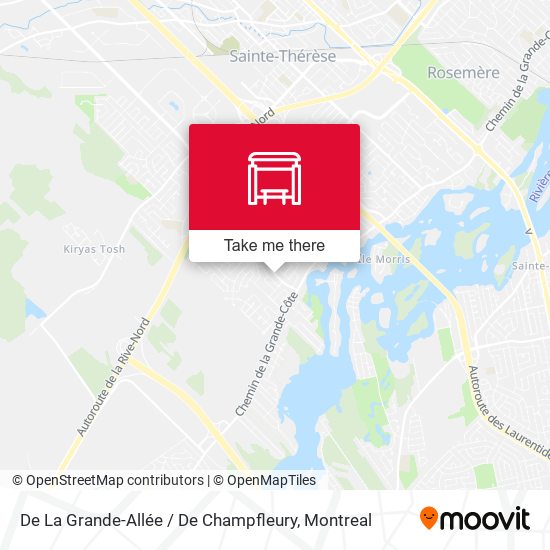 De La Grande-Allée / De Champfleury map