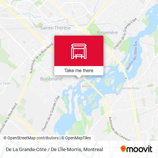 De La Grande-Côte / De L'Île-Morris map