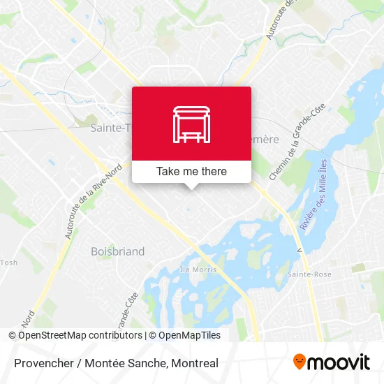 Provencher / Montée Sanche map