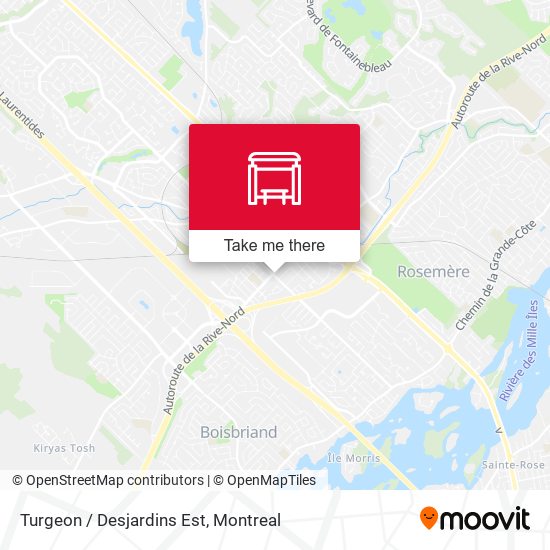 Turgeon / Desjardins Est map