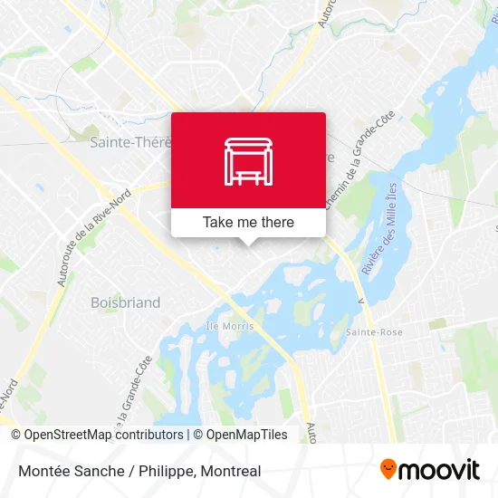 Montée Sanche / Philippe map