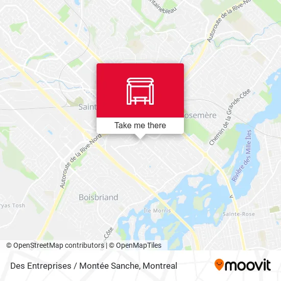 Des Entreprises / Montée Sanche map