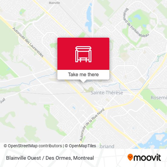 Blainville Ouest / Des Ormes map
