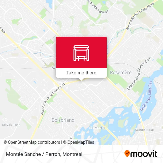 Montée Sanche / Perron map