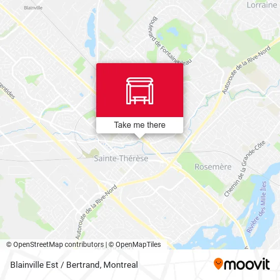 Blainville Est / Bertrand map
