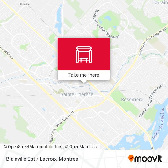 Blainville Est / Lacroix map