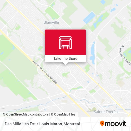 Des Mille-Îles Est / Louis-Maron map