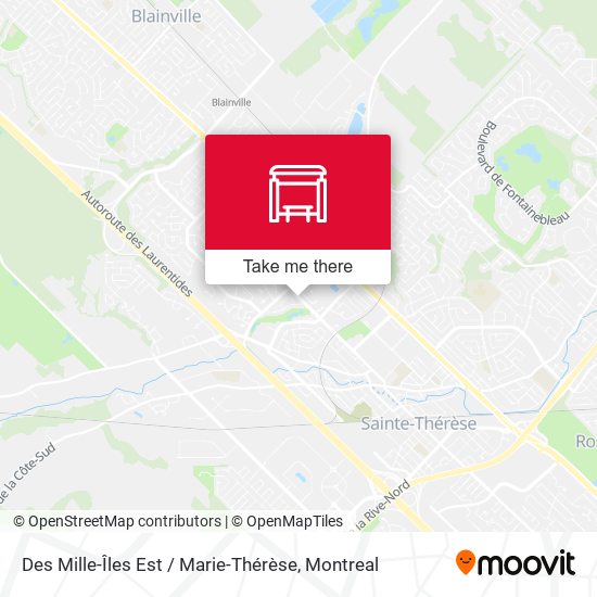Des Mille-Îles Est / Marie-Thérèse map