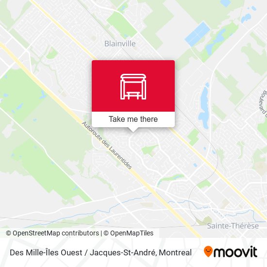 Des Mille-Îles Ouest / Jacques-St-André map